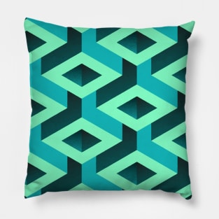 3d abstract pattern Pillow