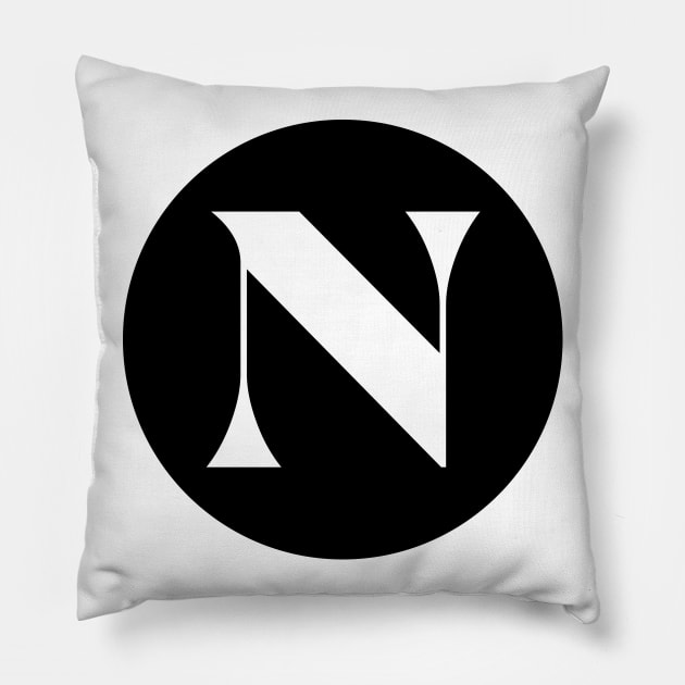 N (Letter Initial Monogram) Pillow by n23tees