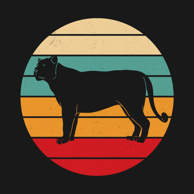 Lion Big Cat Retro Sunset Vintage African Animal by Foxxy Merch