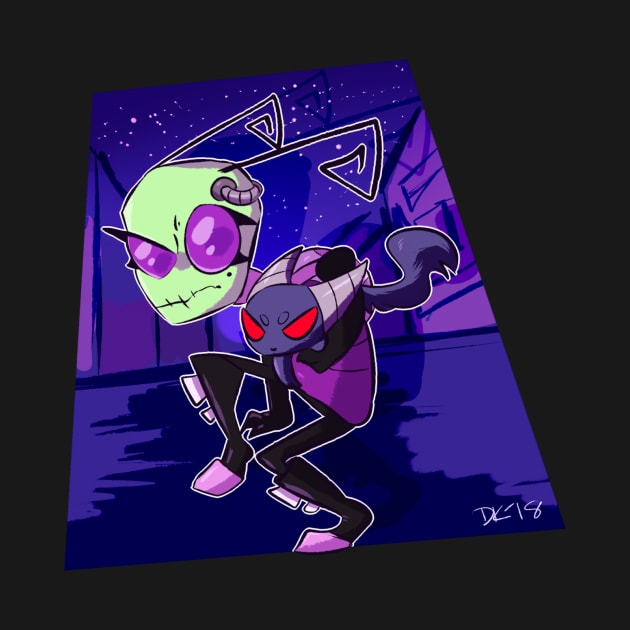 INVADER ZIM - Tak and MiMi by Felidaeng