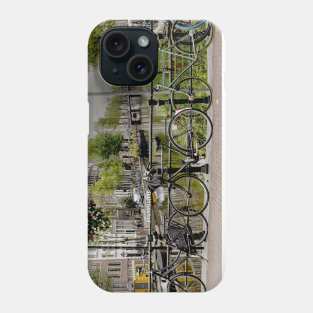 Bikes on a Canal Phone Case