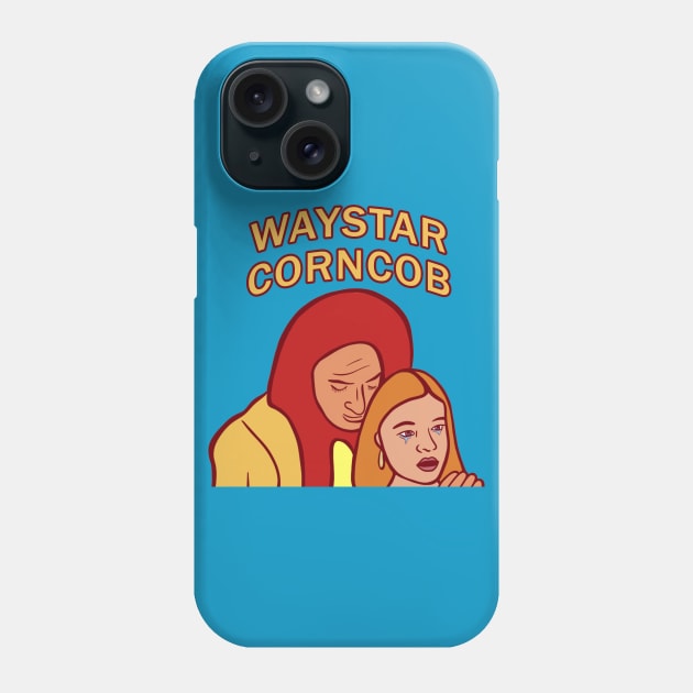 Waystar Corncob Tom and Shiv Hotdog Logo Phone Case by AlisonDennis