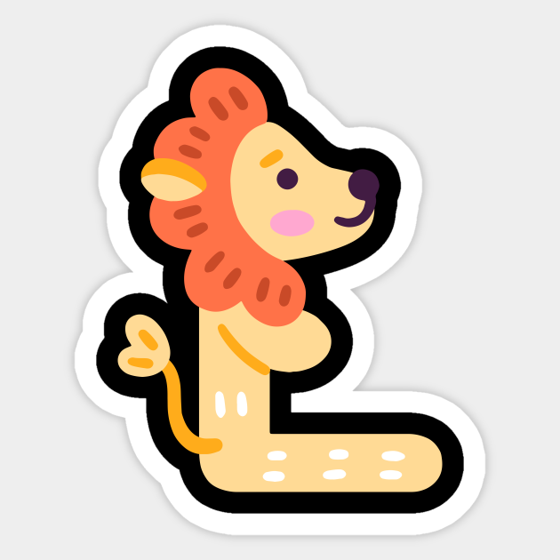 Letter L animal alphabet back to school - Letter L - Sticker | TeePublic Letter L animal alphabet back to school - Letter L - Sticker | TeePublic