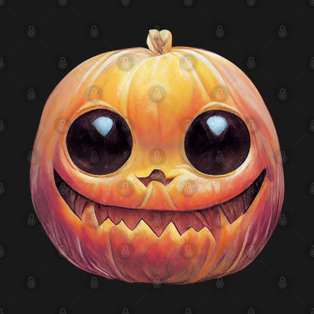 Creepy Cute Pumpkin Face by TMBTM
