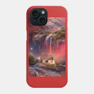 House on Planet Mars in the Galaxy Phone Case