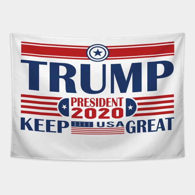 trump president 2020 keep america great Tapestry by Netcam