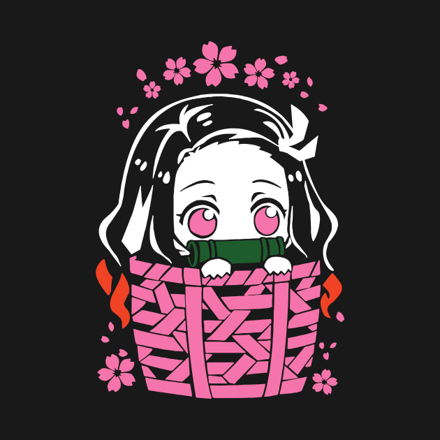 nezuko chibi style cute by Danwpap2