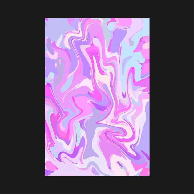 Marbled Pink Purple Turquoise by Cato99