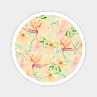 Watercolor Birds of Paradise Magnet