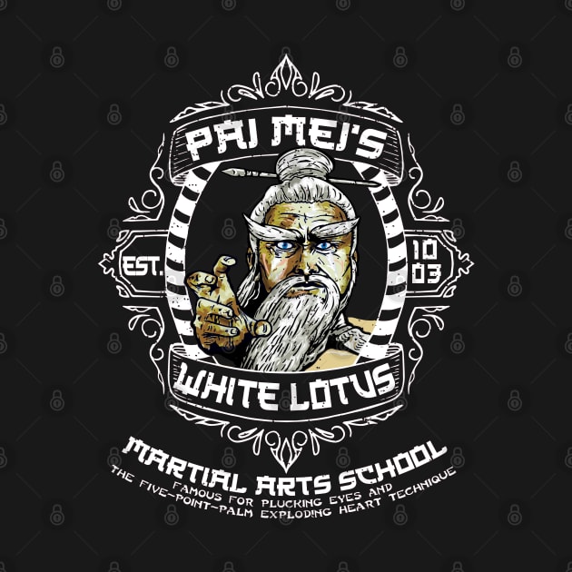 Pai Mei's White Lotus Martial Arts School by Alema Art