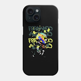 Fernando Alonso Neon Phone Case