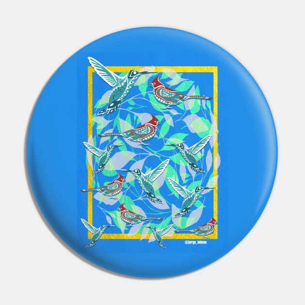 birds nest in colorful pattern art vector totonac wallpaper Pin by jorge_lebeau