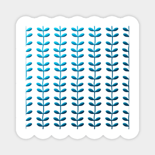 blue leaves Magnet