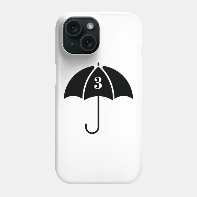 Number 3 Allison Umbrella Academy Phone Case by Grove Designs