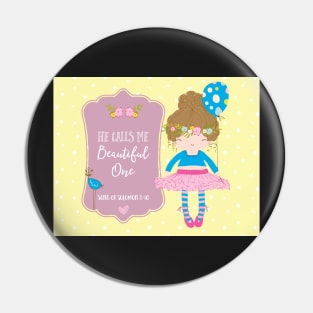 Song of Solomon Kids Scripture Art Pin