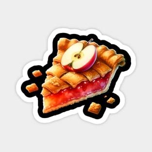 Apple Pie Coffee Art Slice Kawaii Sweet Magnet