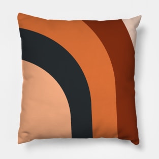 Abstract boho rainbow pattern Pillow