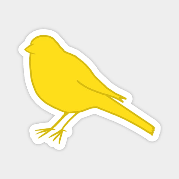 Yellow Canary Magnet by thelittleforest