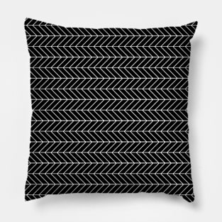 Optical Illusion IV Black and White Pillow