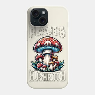 Peace & Mushroom Phone Case