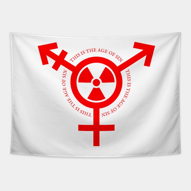 Trans Radiation (Alternate) - "Age of Sin" - Red Tapestry by GenderConcepts