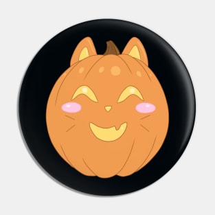 Happy Cat Pumpkin Pin