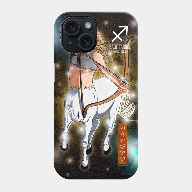 Sagittarius Phone Case by Thor Reyes