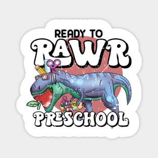 Ready to rawr preschool Magnet