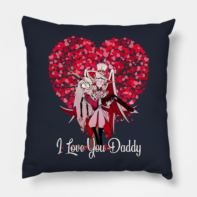 I love You Daddy - Hazbin Hotel Lucifer Pillow by Pharaoh Shop