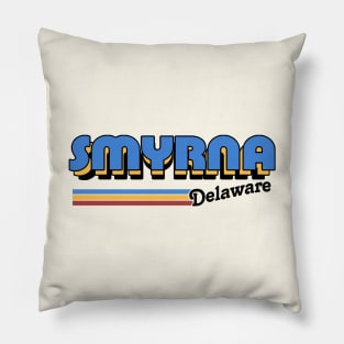 Smyrna, Delaware / / Retro Styled Design Pillow