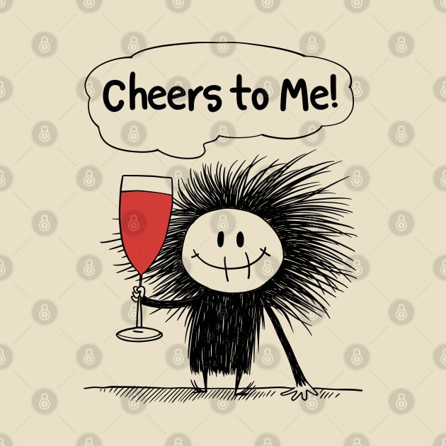 Cheers to Me!: Monster Celebrates Solo with Bubbly Whimsy by Abystoic