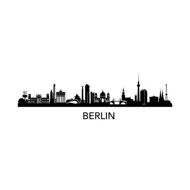 Berlin Skyline by Elenia Design