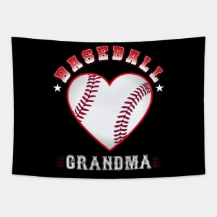 Grandma Baseball Team Family Matching Gifts Funny Sports Lover Player Tapestry