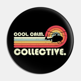 Cool Calm Collective Funny Helicopter Pilot Pin