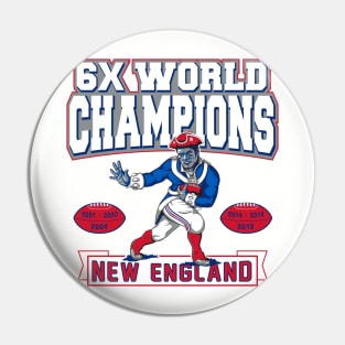 Patriots 2019 Championship Graphic 4 Pin