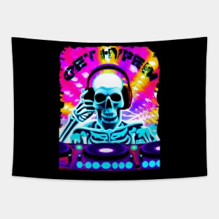 Skull Get Hyped! Tapestry