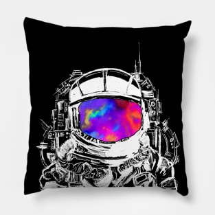 Trippy Astronaut Head Pillow