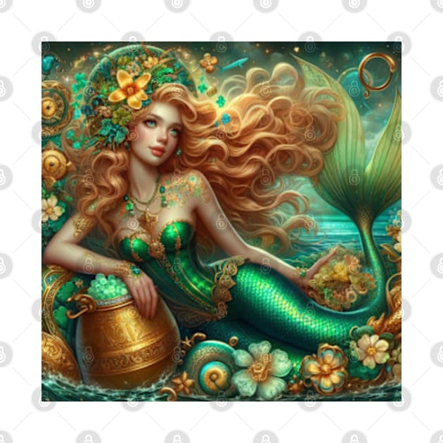 Mermaid St. Patrick's Day by Fanciful Wonder