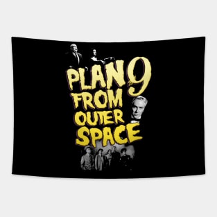 Plan 9 From Outer Space Cast Design Tapestry