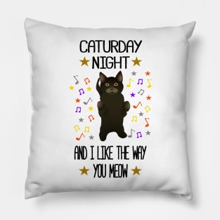 Caturday Night Pillow