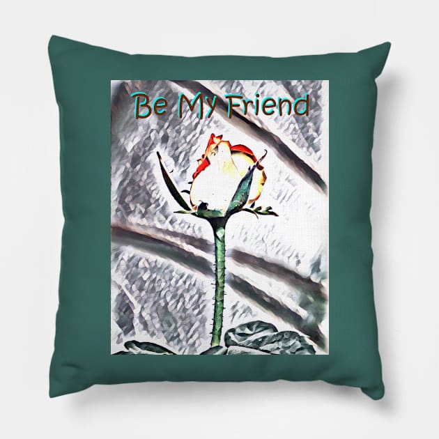 Be my friend Pillow by Graphics7