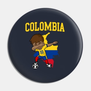 Colombia Soccer Boy Pin