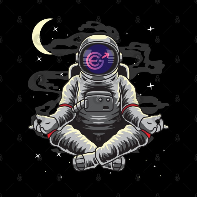Astronaut Yoga Evergrow Crypto EGC Coin To The Moon Crypto Token Cryptocurrency Wallet Birthday Gift For Men Women Kids by Thingking About