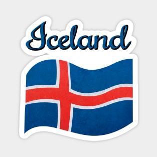 The flag of Iceland Magnet