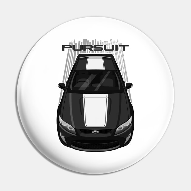 Ford FPV Pursuit UTE - White - Black - White Stripe Pin by V8social