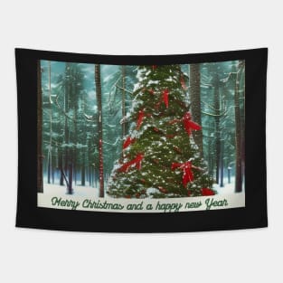 Christmas forest Tapestry