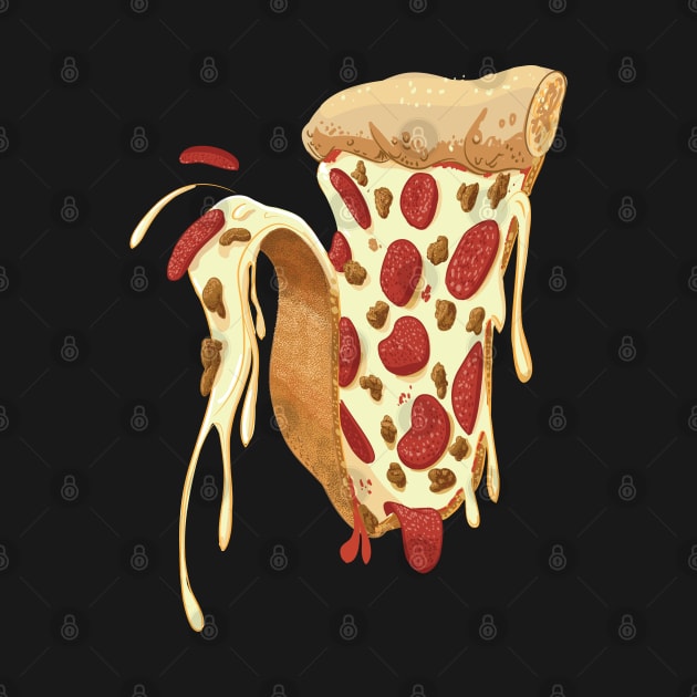 Sloppy Slice of Pizza by eShirtLabs