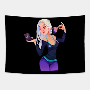 Makeup Girl Tapestry