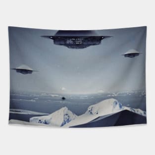 Artic UFO Fleet Tapestry