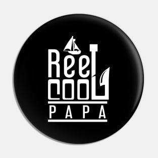 'Reel Cool Papa' Awesome Fishing Father's Day Gift Pin